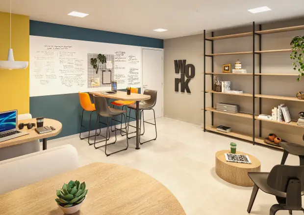 Coworking do condomínio Abytá Nações Unidas