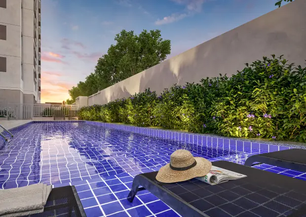 Piscina adulto com deck molhado do Abytá Nações Unidas (imagem ilustrativa)